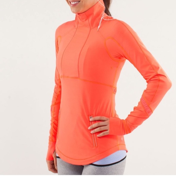 Lululemon Athletica Lululemon Run Reflect Pullover Pink/Orange Half Zip Small - Picture 12 of 14